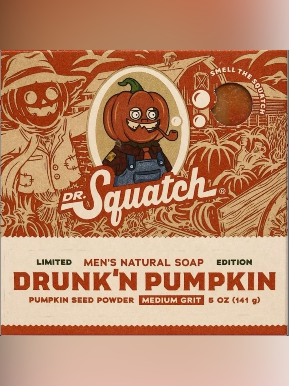 Father’s Day Dr. Squatch - Drunk'n Pumpkin Men's Natural Soap — Medium Grit